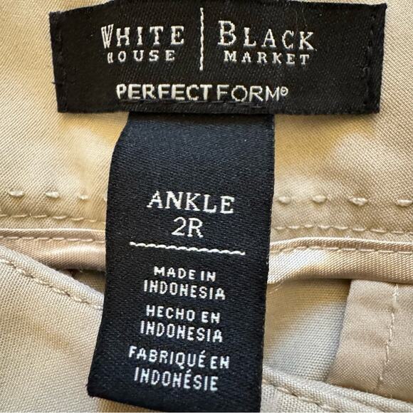 White House Black Market cream Perfect Form low rise ankle pants size 2
b33 - Picture 2 of 6